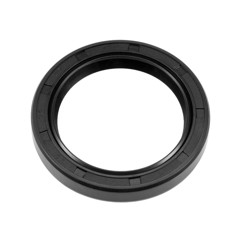 [Australia - AusPower] - uxcell Oil Seal, TC 35mm x 47mm x 7mm Nitrile Rubber Cover Double Lip with Spring for Bearing Shaft, Black Pack of 1 47mmx35mmx7mm 