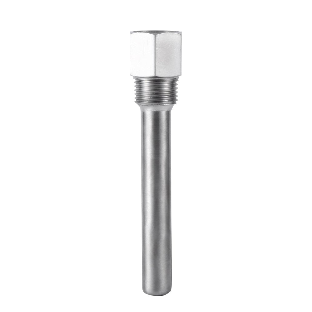 [Australia - AusPower] - Stainless Steel Thermowell 1/2"NPT Threads for Temperature Sensors Thermowells, Temperature Instruments Thermometer 