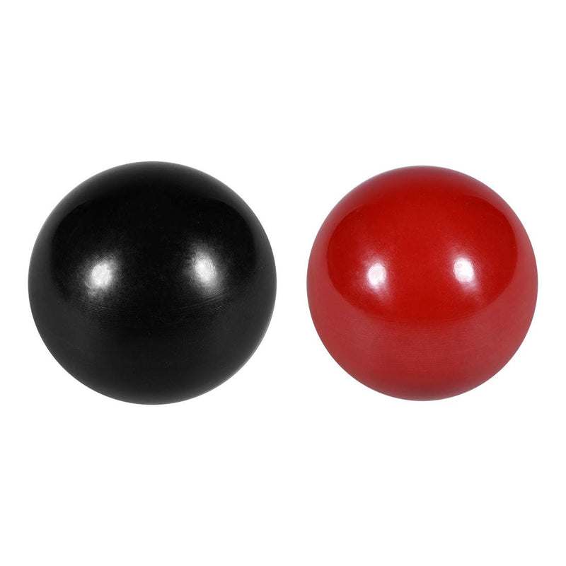 [Australia - AusPower] - uxcell Thermoset Ball Knob M8 Female Thread Machine Handle 35mm Diameter Smooth Rim Red 1Pcs / Black 1Pcs 