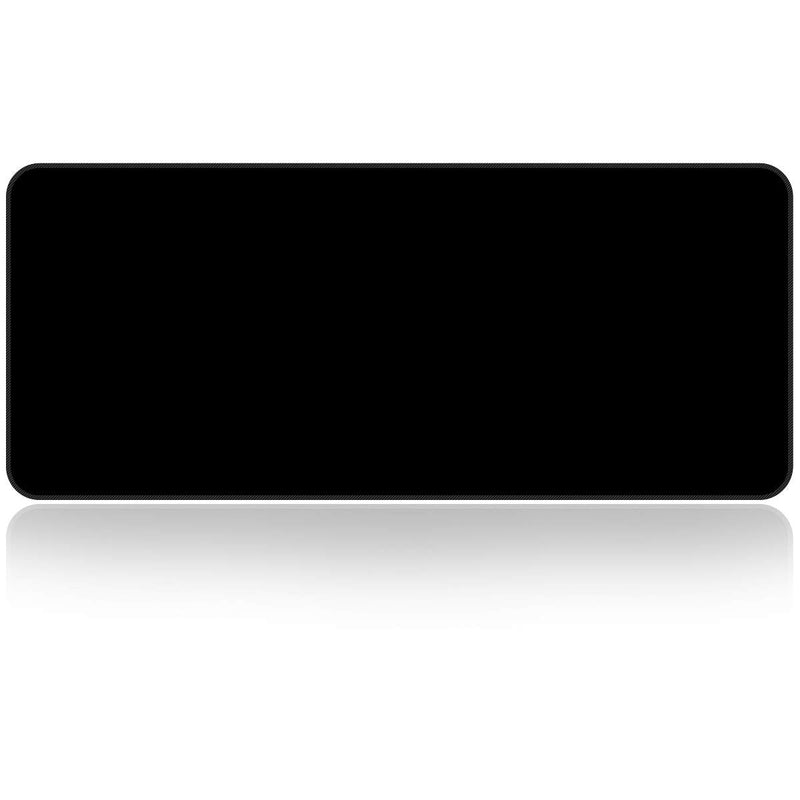 [Australia - AusPower] - Large Gaming Mouse Pad with Nonslip Base-31.5x11.8x0.15 Inch Extended XXL Size, Heavy Thick, Comfy Foldable Mat for Desktop, Laptop, Keyboard, Consoles & More(Black) Black(800*300mm) 