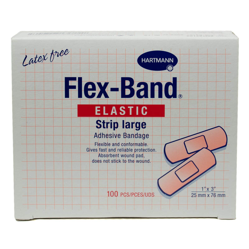 [Australia - AusPower] - Flex-Band Fabric Adhesive Bandages, Strips, 1" x 3", Box of 100 