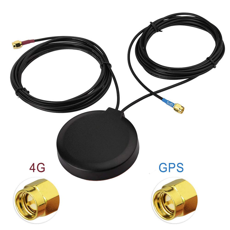 [Australia - AusPower] - Superbat GPS + 4G LTE Combination Antenna Magnetic Mount with SMA Connector for GPS Navigation Head Unit Car Telematics 4G LTE Mobile Cell Phone Booster System 