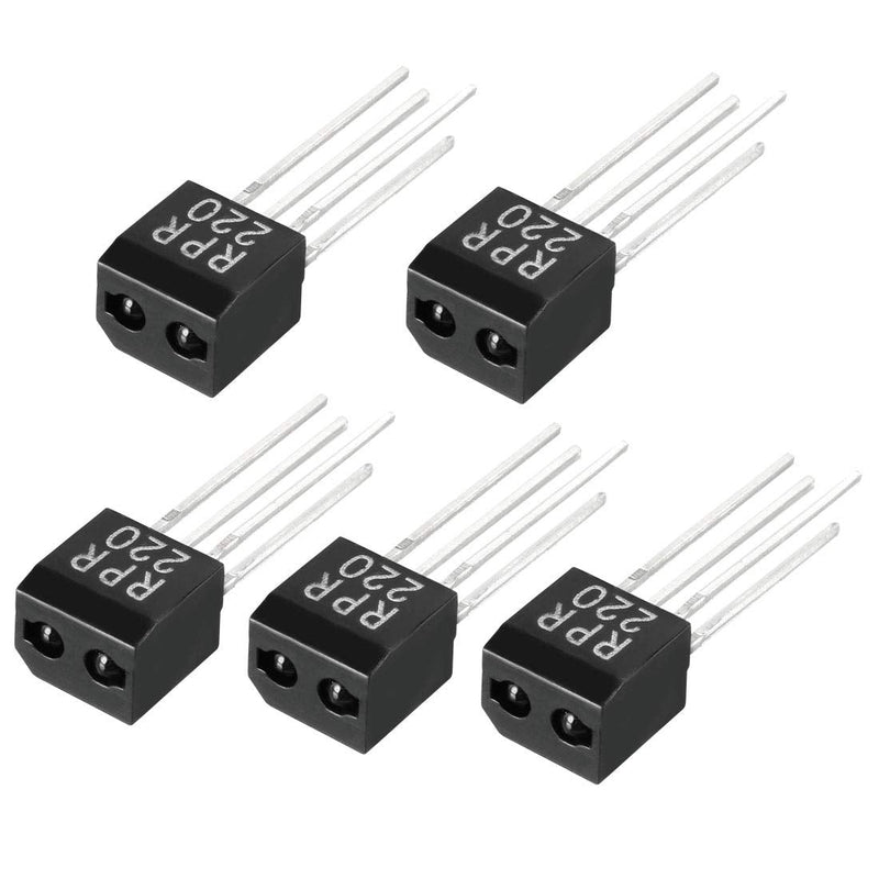 [Australia - AusPower] - uxcell 5pcs RPR220 Photoelectric Switch Reflective Optical Coupling Sensor 4 Pin 
