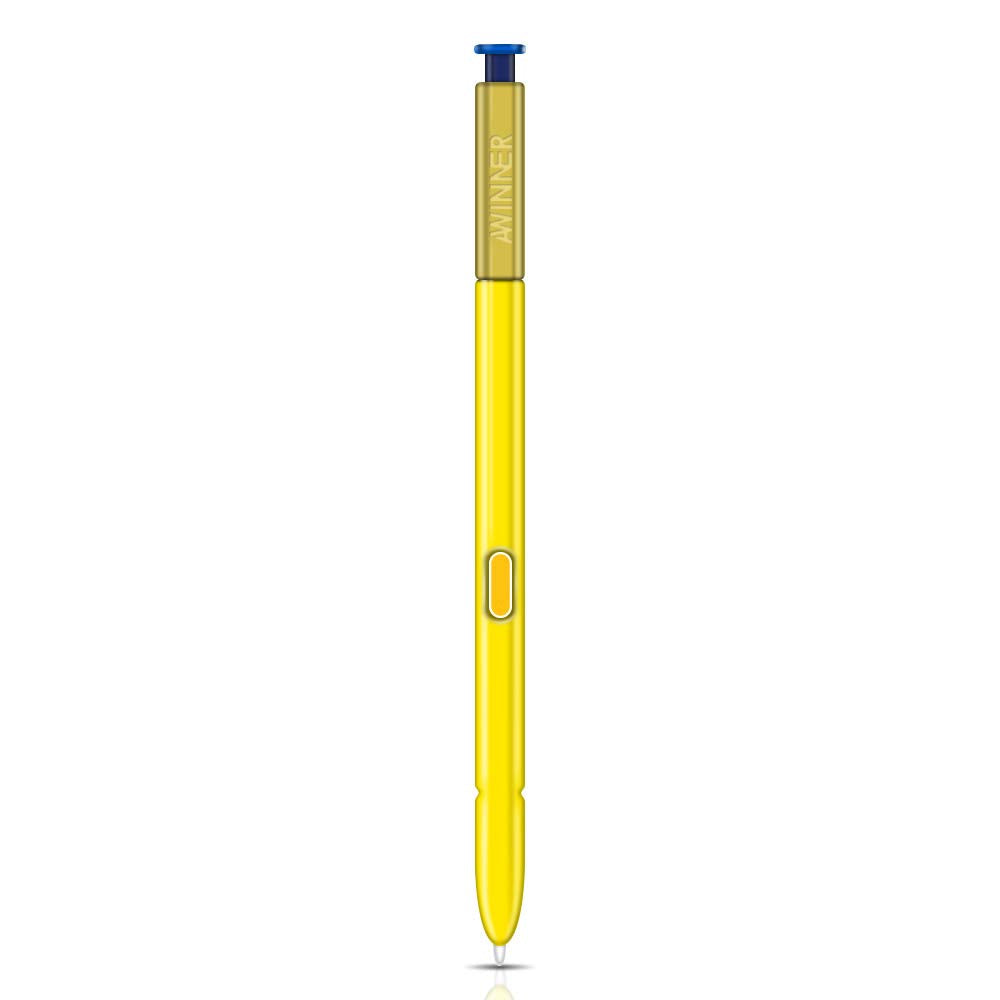 [Australia - AusPower] - AWINNER Pen for Galaxy Note9,Stylus Touch S Pen Stylet for Galaxy Note 9 (Without Bluetooth)-Free Lifetime Replacement Warranty (Yellow) Yellow 