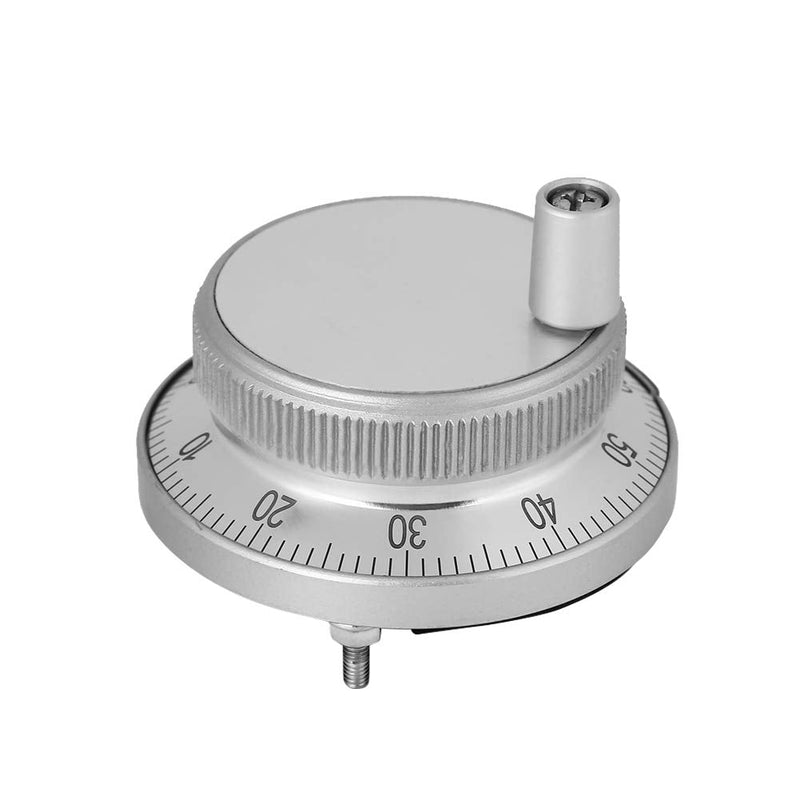 [Australia - AusPower] - Hand Wheel Pulse Encoder Mill Router Manual Control For CNC System, 5V 60MM(White) 