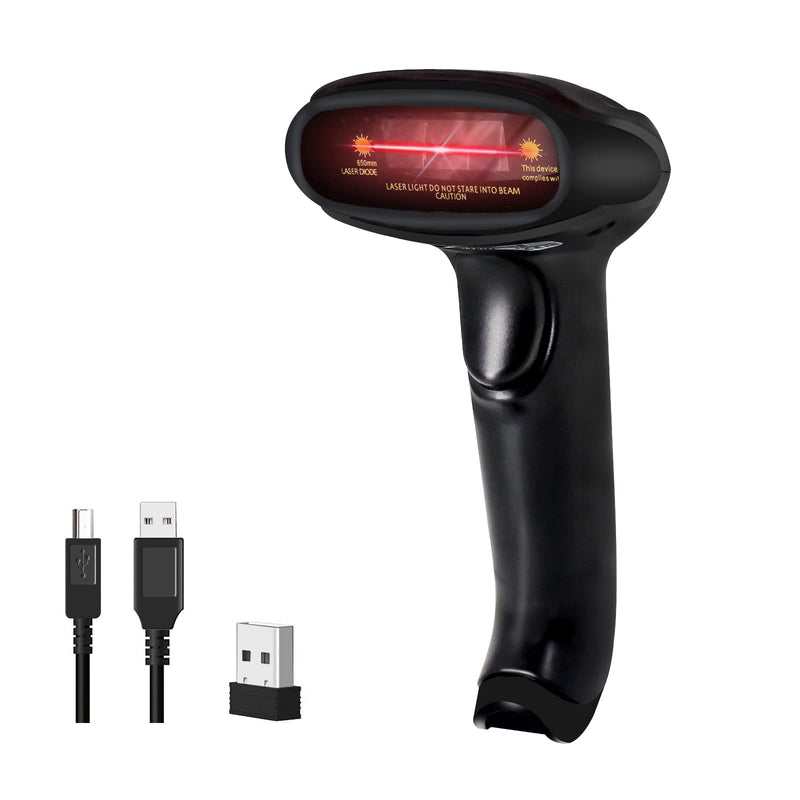 [Australia - AusPower] - Symcode Bluetooth Barcode Scanner Handheld USB CCD Cordless Barcode Reader Scanner Compatible with 2.4G Wireless & Bluetooth Function & Wired Connection with Windows, Mac,Android, iOS 