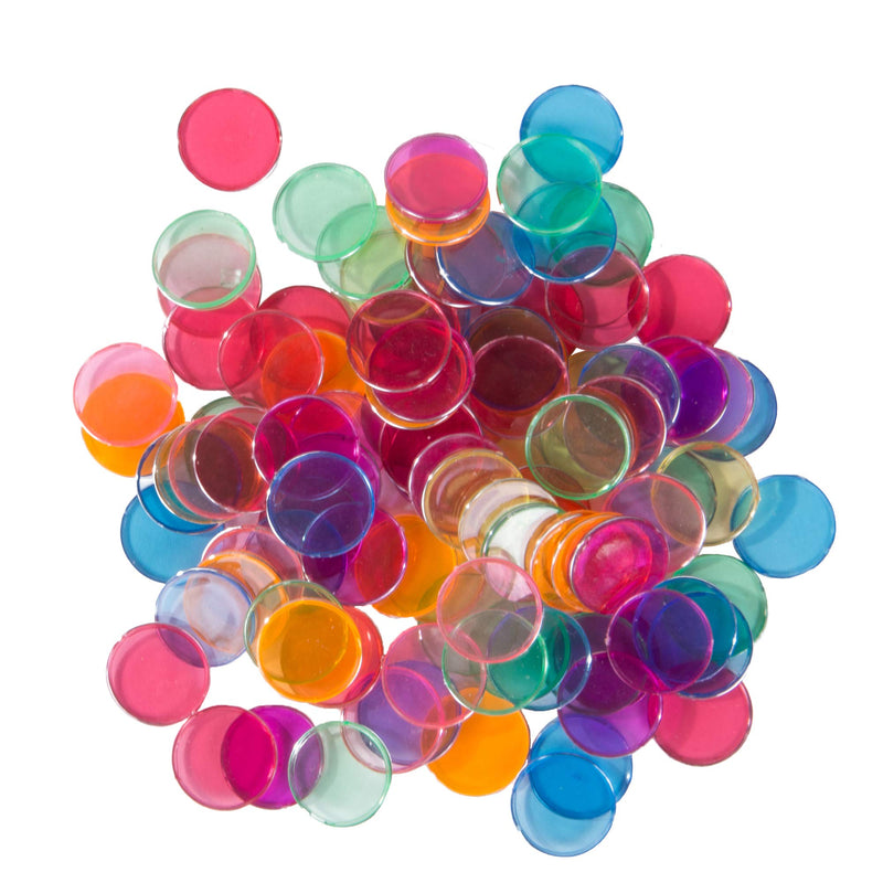 [Australia - AusPower] - Plastic Magnetic Bingo Chips - Metal Edge - 300pcs - 3/4" - Available in 7 Colors in A Reusable Storage Bag 