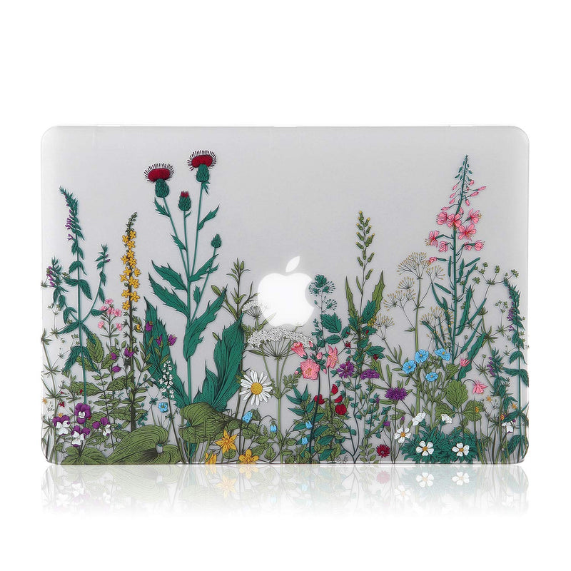 [Australia - AusPower] - iDonzon Case for MacBook Air 13 inch M1 A2337 A2179 A1932 2021 2020 2019 2018 Release, 3D Effect Matte Clear See Through Hard Cover Compatible Mac Air 13.3 with Retina Display Touch ID, Garden Flowers Air 13 inch(A2337/A2179/A1932, 2018-2021) 