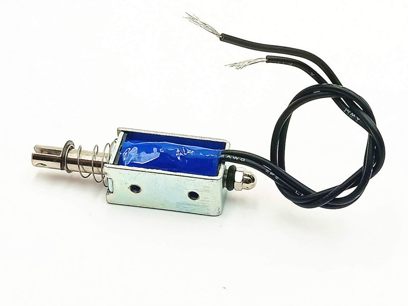 [Australia - AusPower] - LYM 0530# Push Pull Open Frame Solenoid Electromagnet, 10 mm Stroke, 5N, DC 12V 1A 