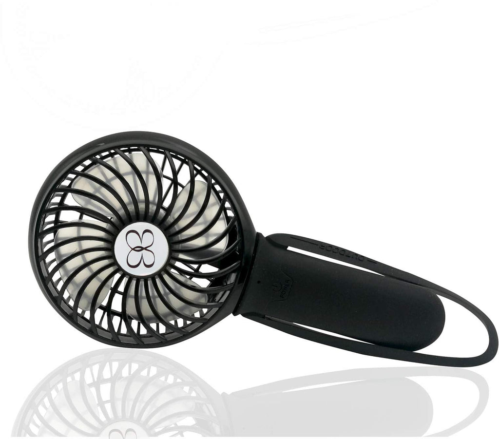 [Australia - AusPower] - Buggygear - Turbo Fan 3 Speed USB Rechargeable Buggy Fan, Black/Black (BFANBLKB) 