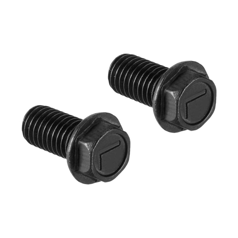 [Australia - AusPower] - uxcell M8x16mm Hex Flange Bolts Left Hand Thread 8.8 Grade Carbon Steel Black 2pcs 