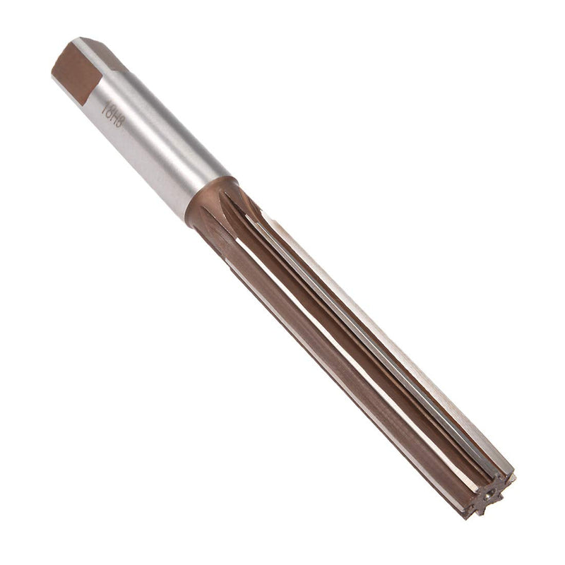 [Australia - AusPower] - uxcell Hand Reamer 18mm Alloy Tool Steel H8 8 Straight Flutes Hand Milling Cutter Tool 