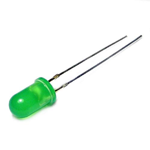 [Australia - AusPower] - E-Projects B-0001-A01 Diffused Green LEDs, Green Lens, Green Light, 5 mm (Pack of 25) 