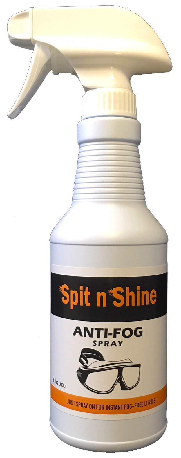 [Australia - AusPower] - Spit n Shine Anti Fog Spray 16 oz. Prevents Fogging of Goggles, Masks, Sunglasses, Eyeglasses, Hockey Shields, Binoculars & Scopes 