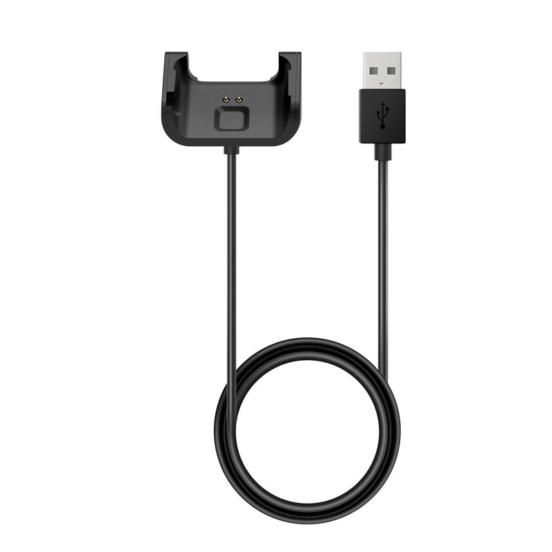 [Australia - AusPower] - MoKo Charger Compatible with Amazfit Bip/Bip Lite Smartwatch, Portable Replacement USB Charger Charging Stand Adapter Station Cradle Dock with Cable for Huami Amazfit Bip/Bip Lite - Black 