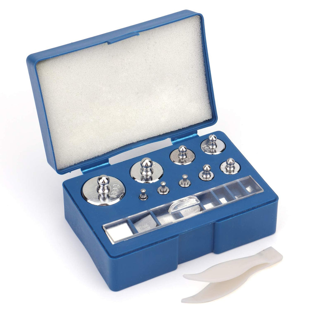[Australia - AusPower] - Bekith 17 Pcs Precision Weight 10mg-100g Precision Steel Calibration Weight Kit Set with Tweezers for Digital Balance Scale, Jewellery Scale 