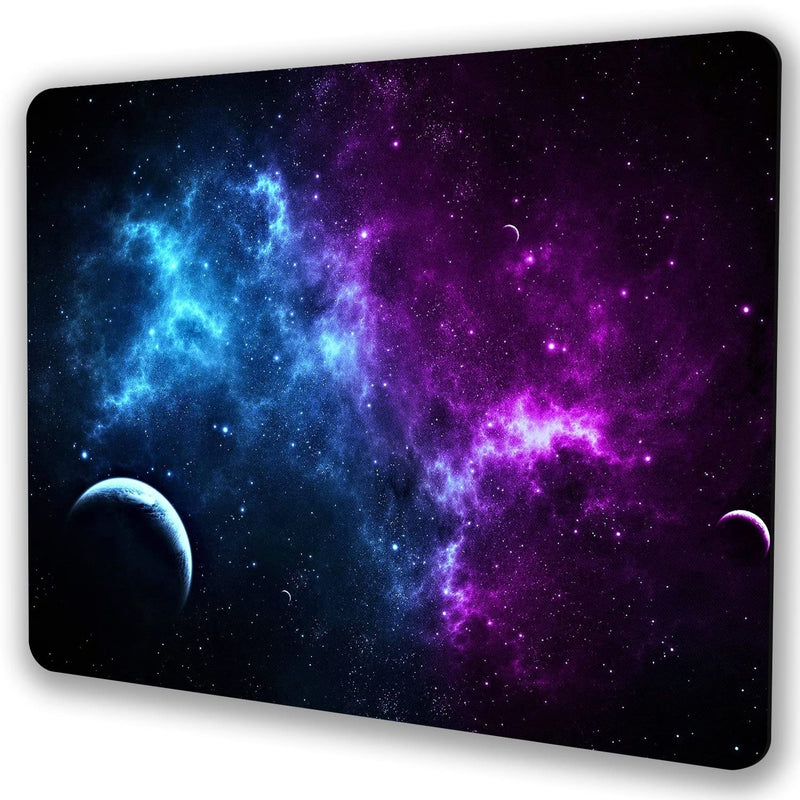 [Australia - AusPower] - Shalysong Mouse pad Small Computer Mouse pad with Personalized Galaxy Design Office Non-Slip Rubber Mousepad 9.5 x 7.9 in Rectangular galaxy 