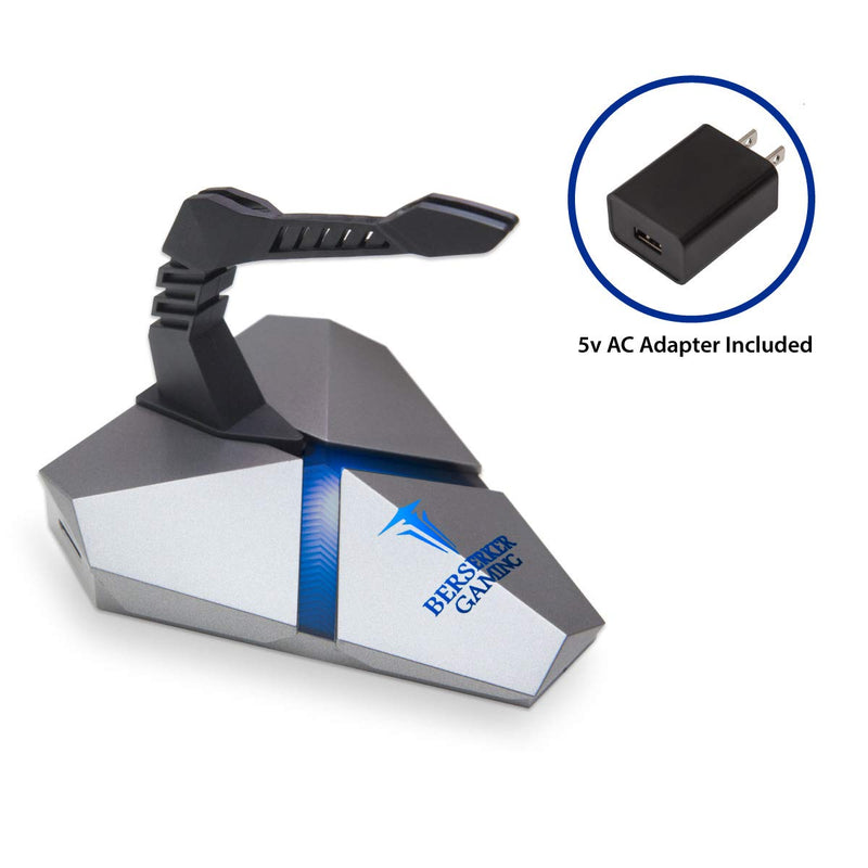 [Australia - AusPower] - LOKI Gaming Mouse Bungee Stand - RGB LED Lights - 4 Port USB 3.0 Hub with Active Power - Micro SD Card Reader Slot - PC; Mac; Linux 
