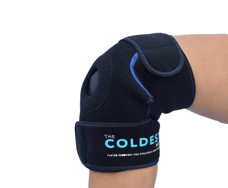 [Australia - AusPower] - The Coldest Knee Ice Pack Wrap, Hot and Cold Therapy - Reusable Compression Best for Meniscus Tear, Injury Recovery, Bursitis Pain Recovery, Sprains, Swelling and Rheumatoid Arthritis (Knee Ice Pack) 1 