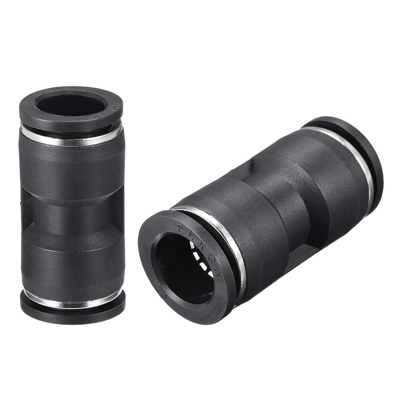 [Australia - AusPower] - uxcell Plastic Straight Union Push to Connect Tube Fitting 16mm OD Push Fit Lock 4pcs 