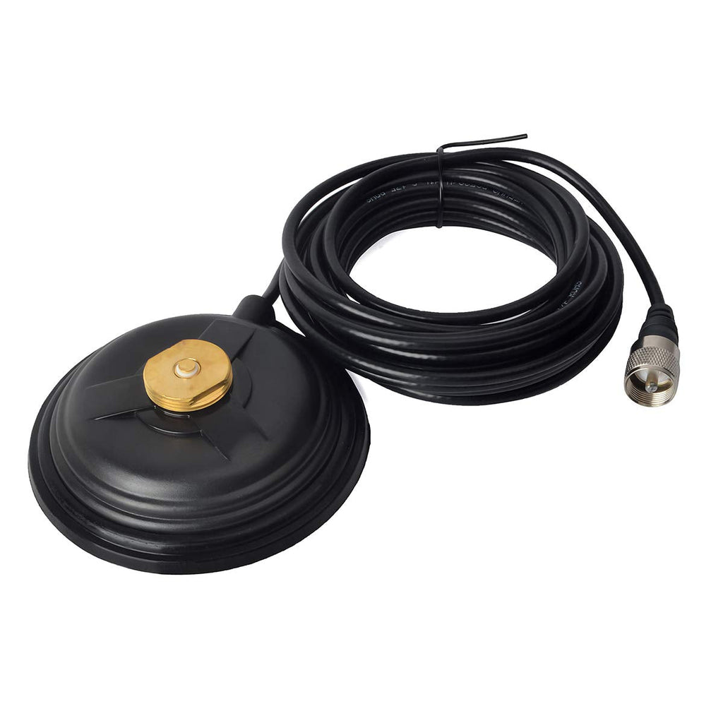 [Australia - AusPower] - HYS TC-110NMO CB/VHF/UHF/HF Ham Radio Antenna Magnet Mount NMO Connection Style W/5M(16.4ft) RG58 Coaxial Cable PL-259 Plug 