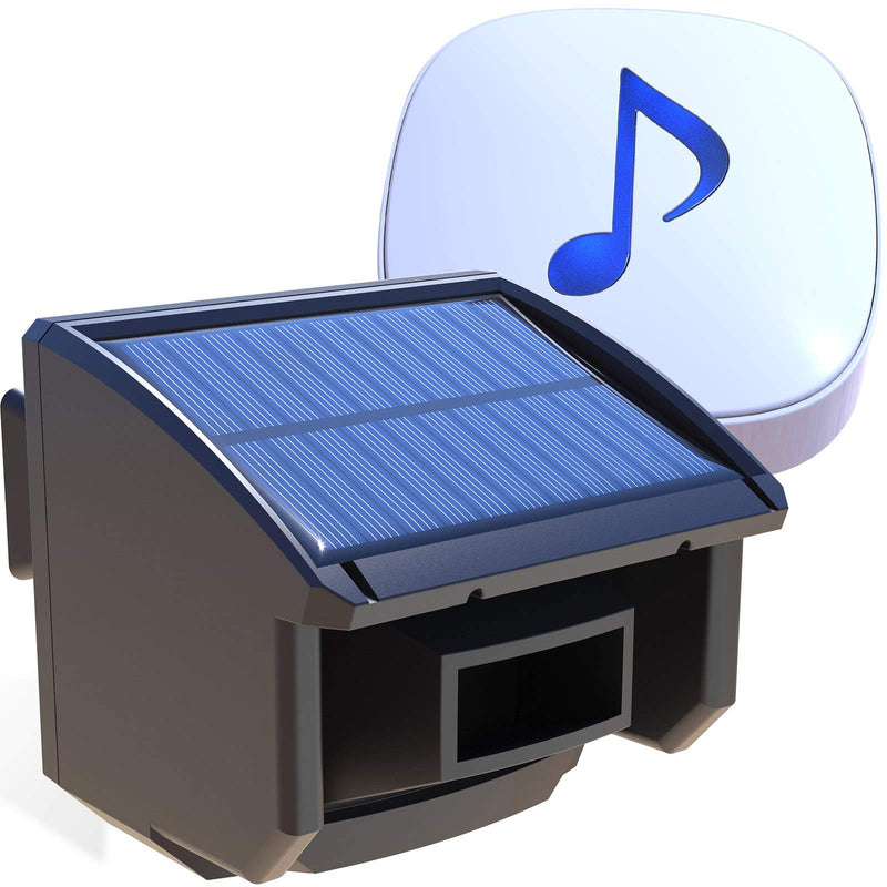 [Australia - AusPower] - Htzsafe Solar Driveway Alarm System-1/4 Mile Long Transmission Range-Solar Powered No Need Replace Batteries- Outdoor Weatherproof Motion Sensor&Detector DIY Security Alert System 