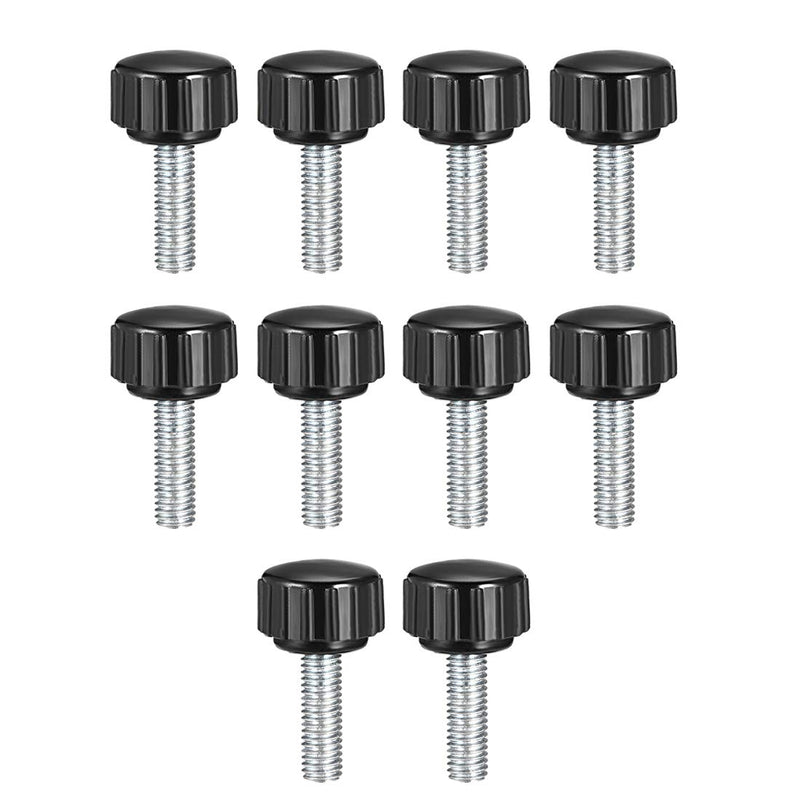 [Australia - AusPower] - uxcell M5 x 20mm Male Thread Knurled Clamping Knobs Grip Thumb Screw on Type Round Head 10 Pcs M5x16x20 