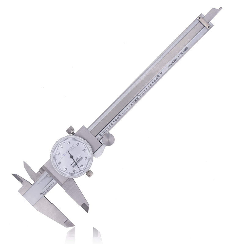 [Australia - AusPower] - Clockwise Tools DDLR-0605 Pro Dial Caliper 0-6 Inch Double Shock Proof Stainless Steel Body SAE Measuring Tool DDLR-0605 6" 