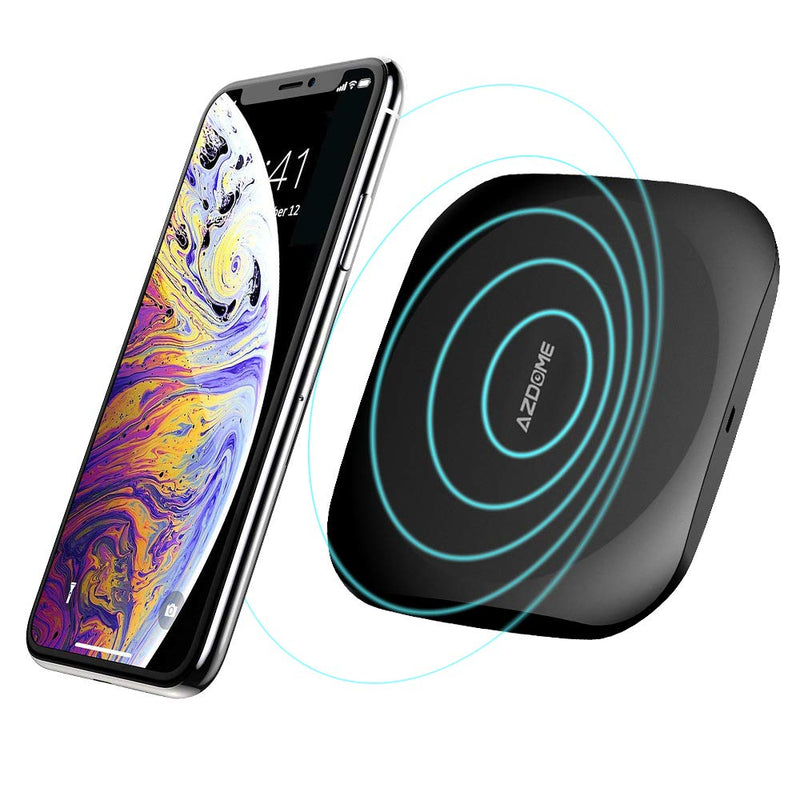 [Australia - AusPower] - Wireless Charger for Phone,AZDOME Qi-Certified 10W Max Fast Wireless Charging Pad Compatible with Galaxy S9/S9 /S8/S8 /Note 8,7.5W iPhone XR/XS Max/XS/X/8/8 Plus,and Other Qi-Enabled Devices 