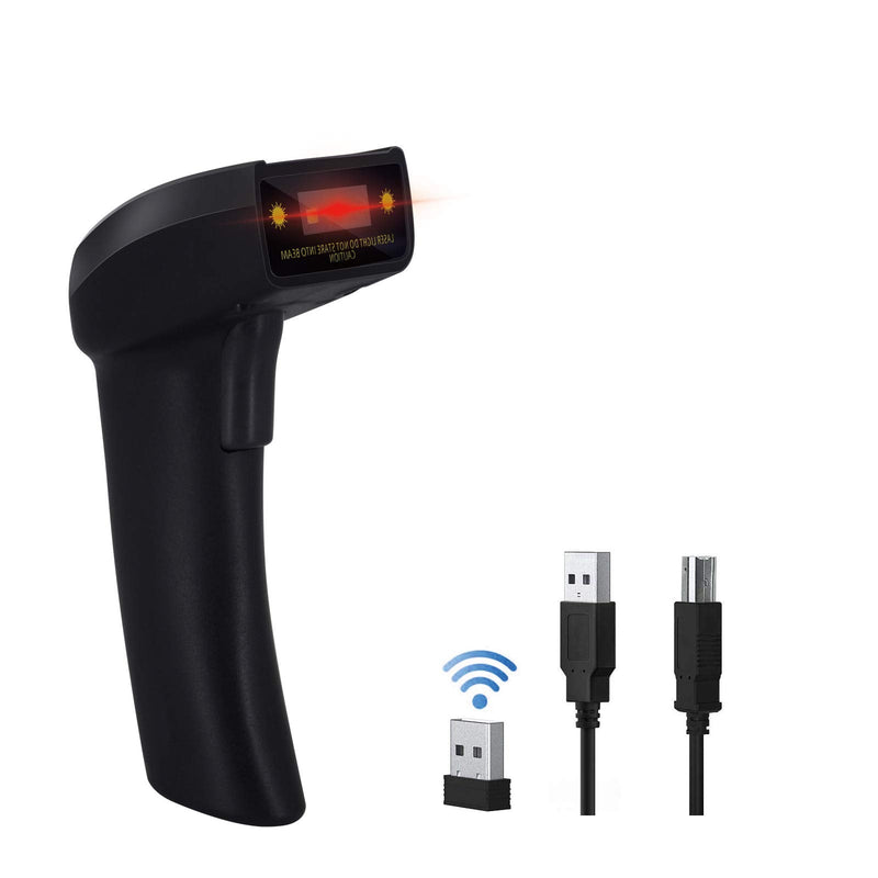 [Australia - AusPower] - 2D Wireless Barcode Scanner,Symcode QR PDF417 Bar Code Reader Long Transfer Distance Computer Cell Phone Screen Scan 