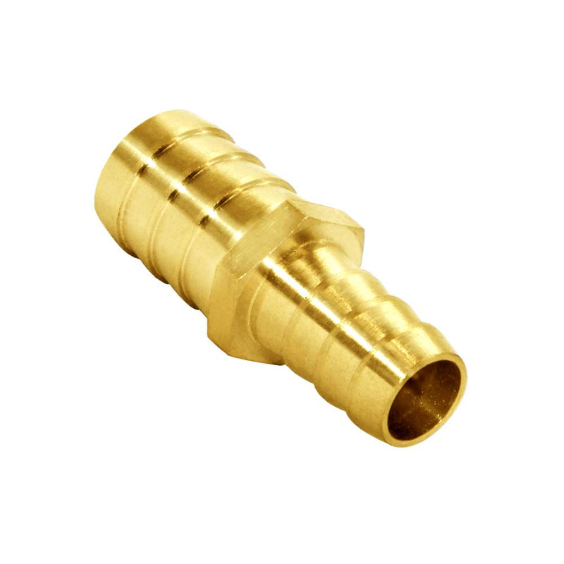 [Australia - AusPower] - Joywayus Hose Barb Reducer 1/2" to 3/4" Barb Fitting Reducing Splicer, Hex Union Brass Fitting Water/Fuel/Air 1/2"x3/4" 