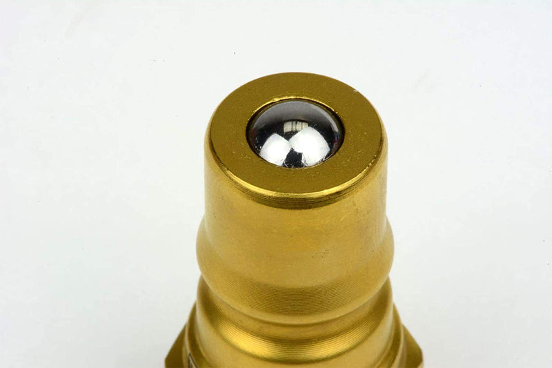 [Australia - AusPower] - TEMCo 1/4" Female NPT Thread 1/4" Body Pair Hydraulic Coupler ISO 7241B Ball Valve Quick Connect for Tractors and Ag Equipment Fits Pioneer Parker Format - HF0057 (HF0055 + HF0056) 