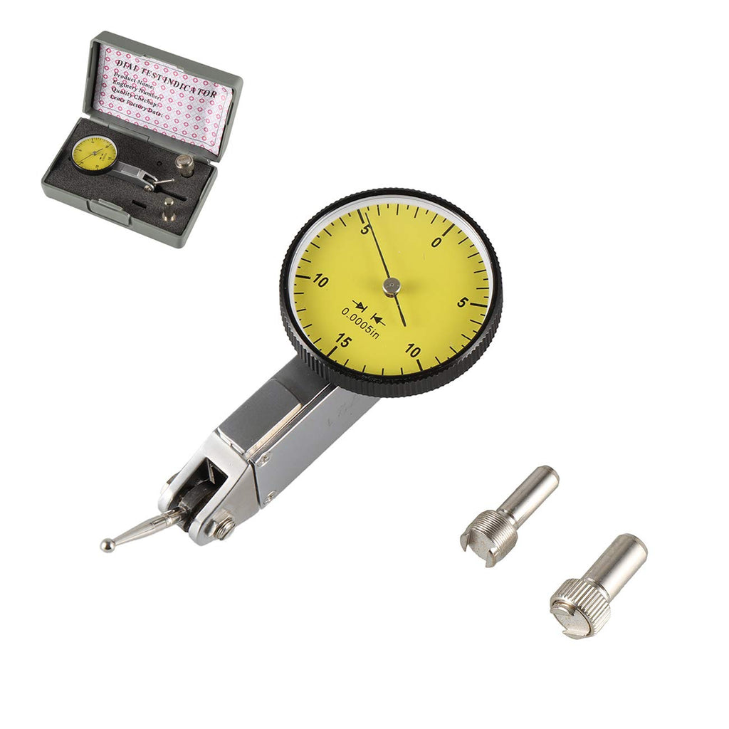 [Australia - AusPower] - HGC Precision Yellow 0.030" Test Indicator 0. 0005" GR Dial Reading 0-15-0 New 