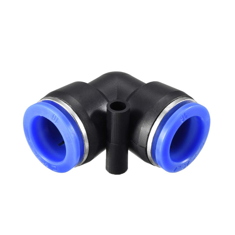 [Australia - AusPower] - uxcell Plastic Elbow Push to Connect Tube Fitting 16mm Tube OD Pneumatic Air Push Fit Lock Fitting Blue 10pcs 