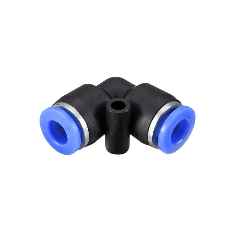 [Australia - AusPower] - uxcell Plastic Elbow Push to Connect Tube Fitting 6mm Tube OD Pneumatic Air Push Fit Lock Fitting Blue 15pcs 