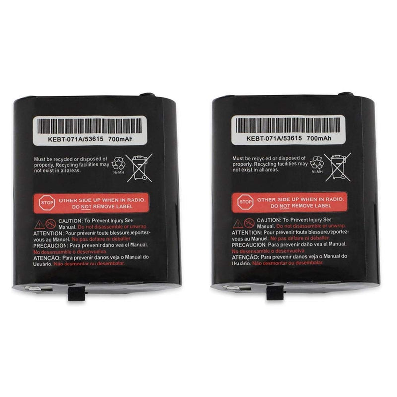 [Australia - AusPower] - Replacement KEBT-071A/53615 Battery Pack, TFSeven 2Pcs 700mAh Talkabout Rechargeable Battery for Motorola Talkabout 2/Two Way Radio Walkie Talkie 