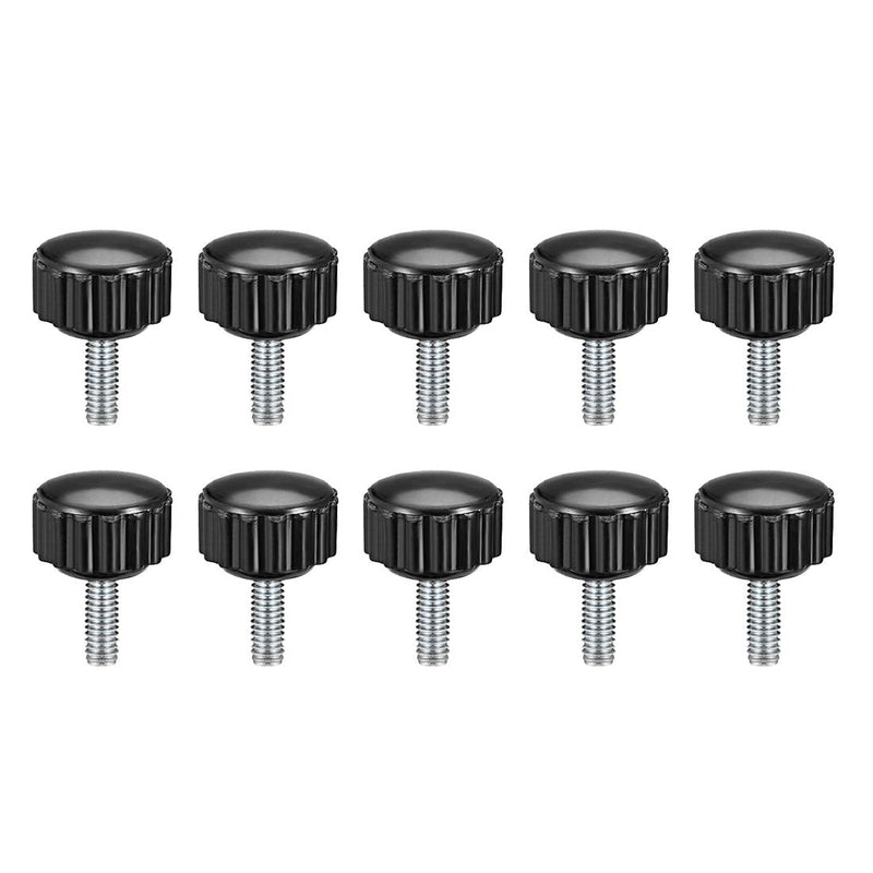 [Australia - AusPower] - uxcell M4 x 10mm Male Thread Knurled Clamping Knobs Grip Thumb Screw on Type 10 Pcs M4 x 10 