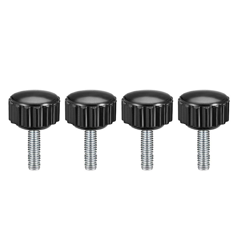[Australia - AusPower] - uxcell M4 x 14mm Male Thread Knurled Clamping Knobs Grip Thumb Screw on Type 4 Pcs M4 x 14 