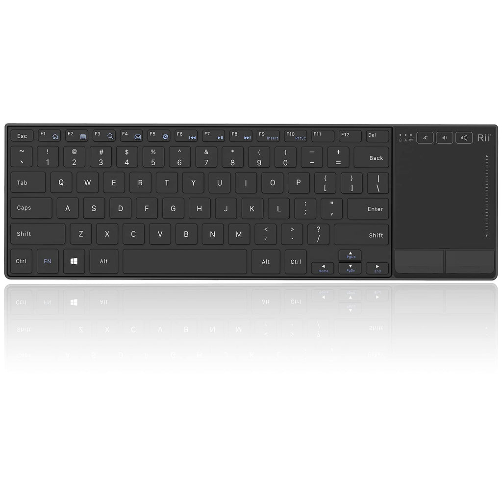 [Australia - AusPower] - Rii K22 Ultra Slim 2.4 Gigahertz Mini Wireless Multimedia Keyboard with Touchpad for PC and Laptop 