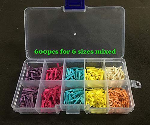[Australia - AusPower] - 600pcs/Box Mixed Dental Fixing Wood Wooden Wedges for Dental Restoration for Matrices 