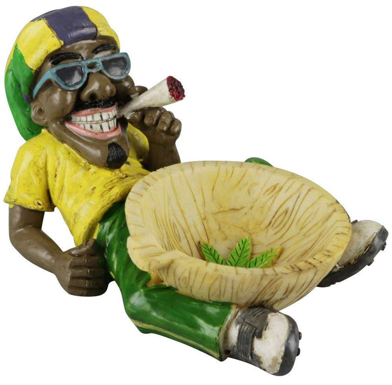 [Australia - AusPower] - Fess Products Unique Jamaican Chilling Man Holding Cigarette Ashtray 