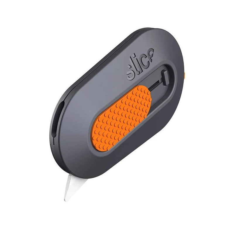 [Australia - AusPower] - Slice 10515 Mini Box Cutter, Ceramic Blade Locks Into Position, Right or Left Handed Mini Cutter, Keychain Box Opener, Magnetic, Finger Friendly and Safe Package Opener, Blade Stays In Position 1 Pack Blade Locks in 