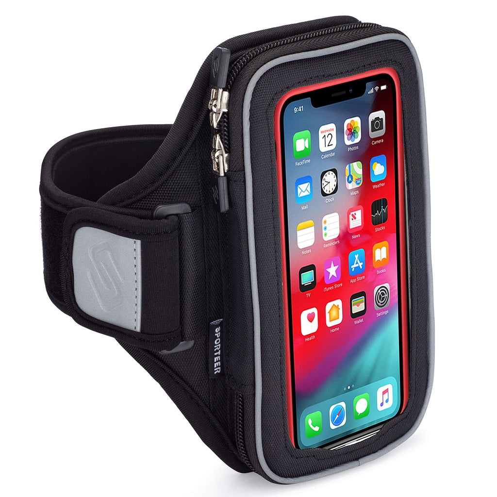 [Australia - AusPower] - Sporteer Velocity V8 Running Armband - iPhone 13 Pro Max, 12 Pro Max, 11 Pro Max, Xs Max, XR, 8 Plus, Galaxy S21+, S20+, S21, S20, S10 Plus, Note, Pixel, LG, Moto and Many More - FITS CASES S/M Straps 