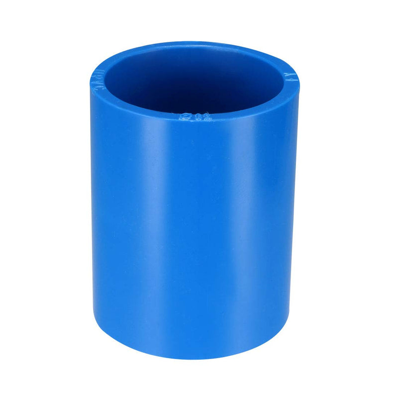 [Australia - AusPower] - uxcell 32mm Straight PVC Pipe Fitting Coupling Adapter Connector Blue 5 Pcs 