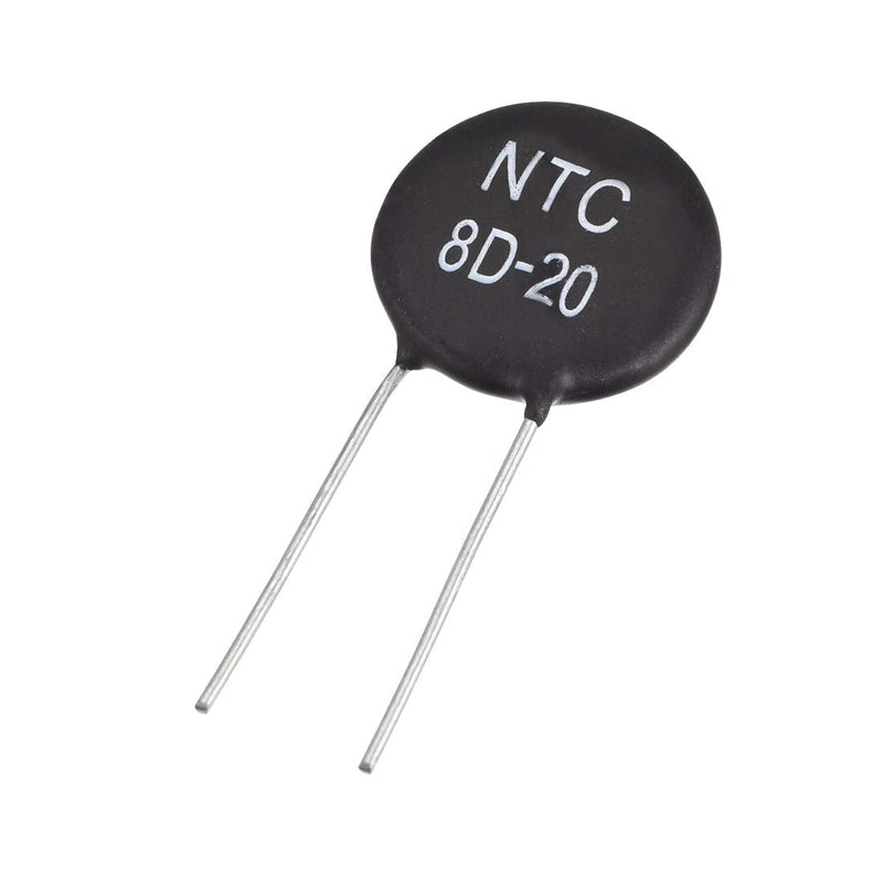 [Australia - AusPower] - uxcell NTC Thermistor Resistors 8D-20 6A 8 Ohm Inrush Current Limiter Temperature Sensors Pack of 5 