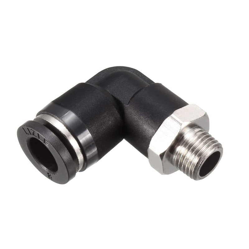 [Australia - AusPower] - uxcell Push to Connect Tube Fitting Male Elbow 8mm Tube OD x G1/8 Thread Pneumatic Air Push Fit Lock Fitting 10pcs 