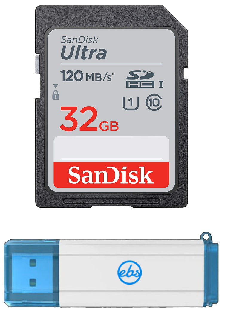 [Australia - AusPower] - SanDisk 32GB Ultra SDHC Memory Card Works with Kodak PIXPRO Astro Zoom AZ252, AZ251, AZ401 Camera UHS-I Class 10 (SDSDUN4-032G-GN6IN) Bundle with Everything But Stromboli 3.0 Memory Card Reader 