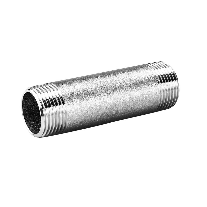 [Australia - AusPower] - Avanty Stainless Steel 304 Forged Pipe Fitting Long Nipple 1-1/4" NPT Male x 1-1/4" NPT Male 4" Length 1000psi 