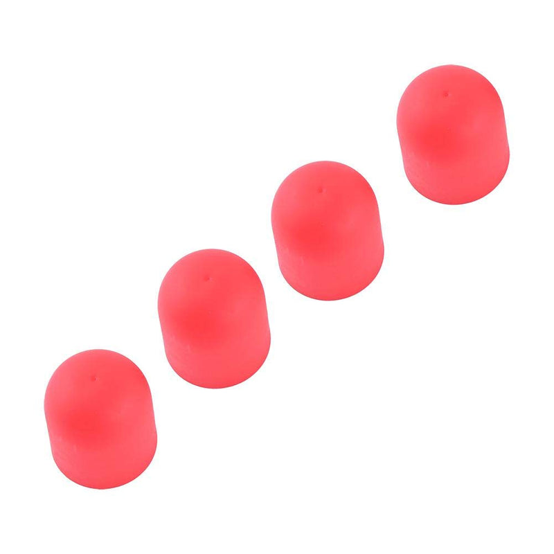[Australia - AusPower] - 4PCS Silicone Motor Guard Stopper Cover, Protective Accessories (Red+Blue) (Red) 