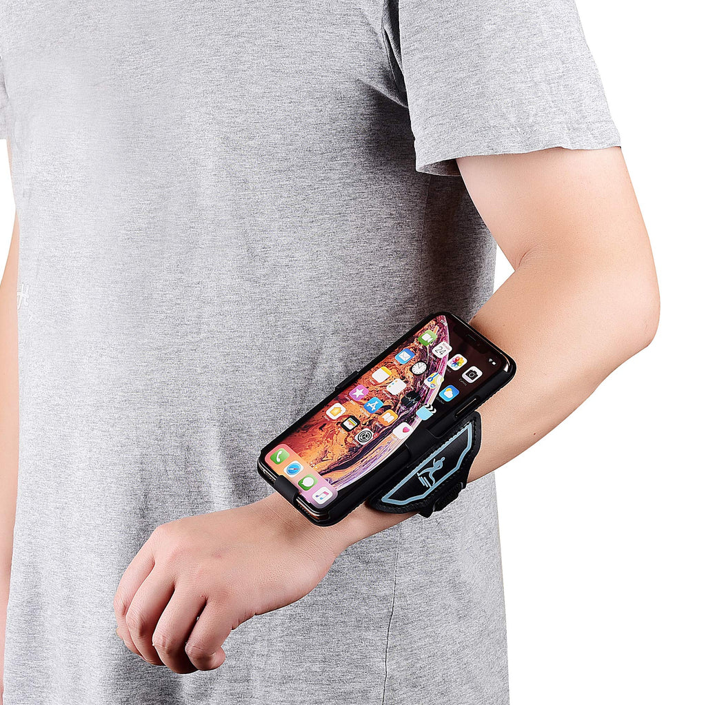 [Australia - AusPower] - ChuangXinFull Sports Armband Wristband Case for Apple iPhone XR, Hybrid Hard Case Cover with Sport Armband, 180° Rotative Holster, Sport Armband for Running Jogging Exercise or Gym (iPhone XR) 